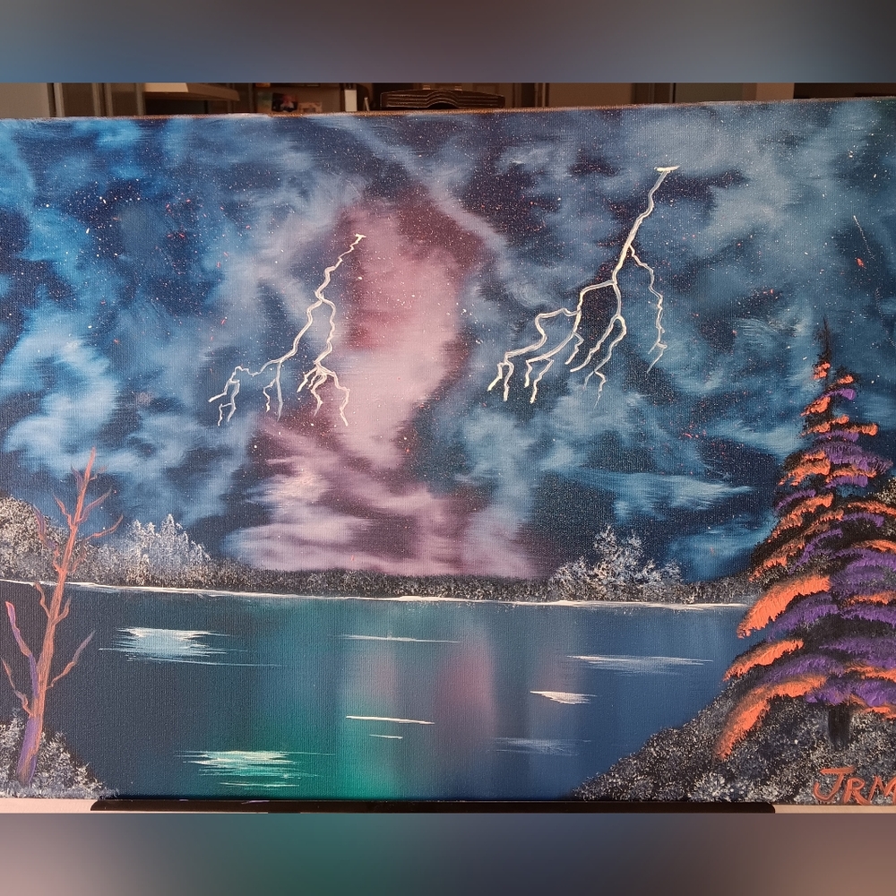 Distant Plantet Landscape Painting